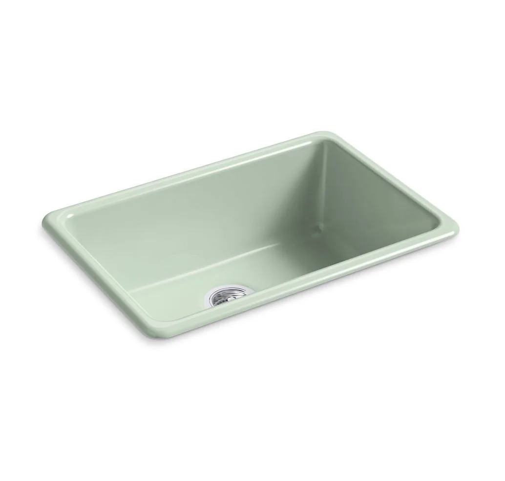 main sample image of Aspen Green Iron/Tones® 27in Top-/Undermount Single-Bowl Kitchen Sink