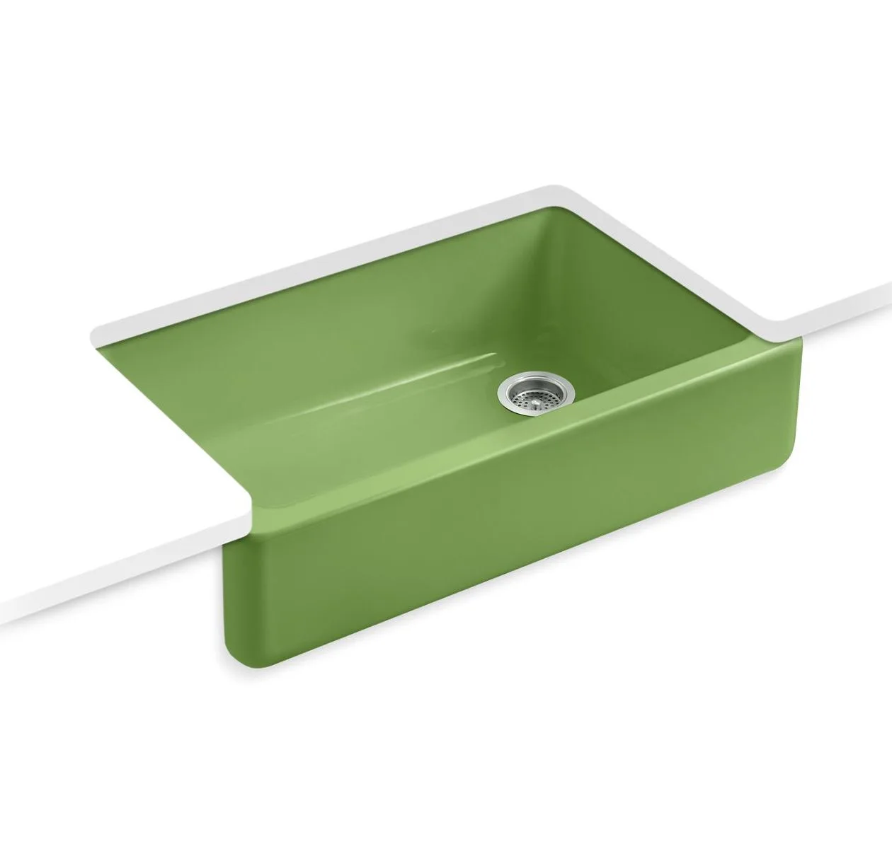 main sample image of Fresh Green Whitehaven® 35-3/4in Undermount Single-Bowl Farmhouse Kitchen Sink