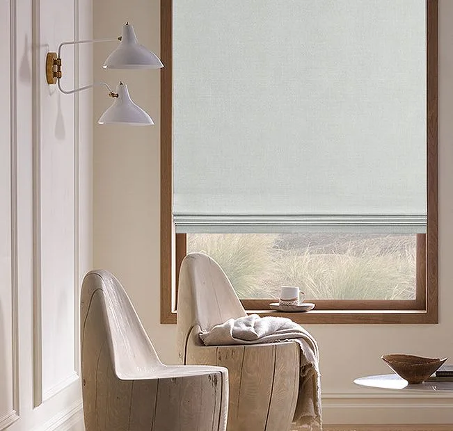 Flat Roman Shades - Linen