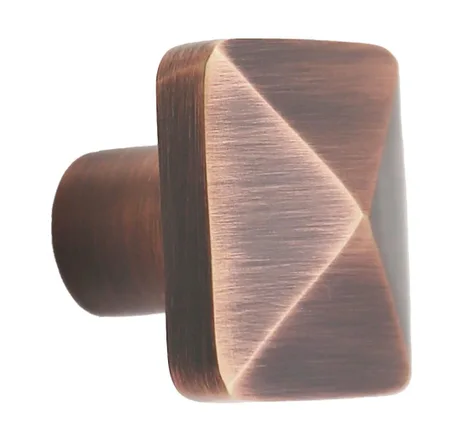 main sample image of Antique Copper Craftsman 1.25 in Solid Brass Cabinet Knob - Antique Brass