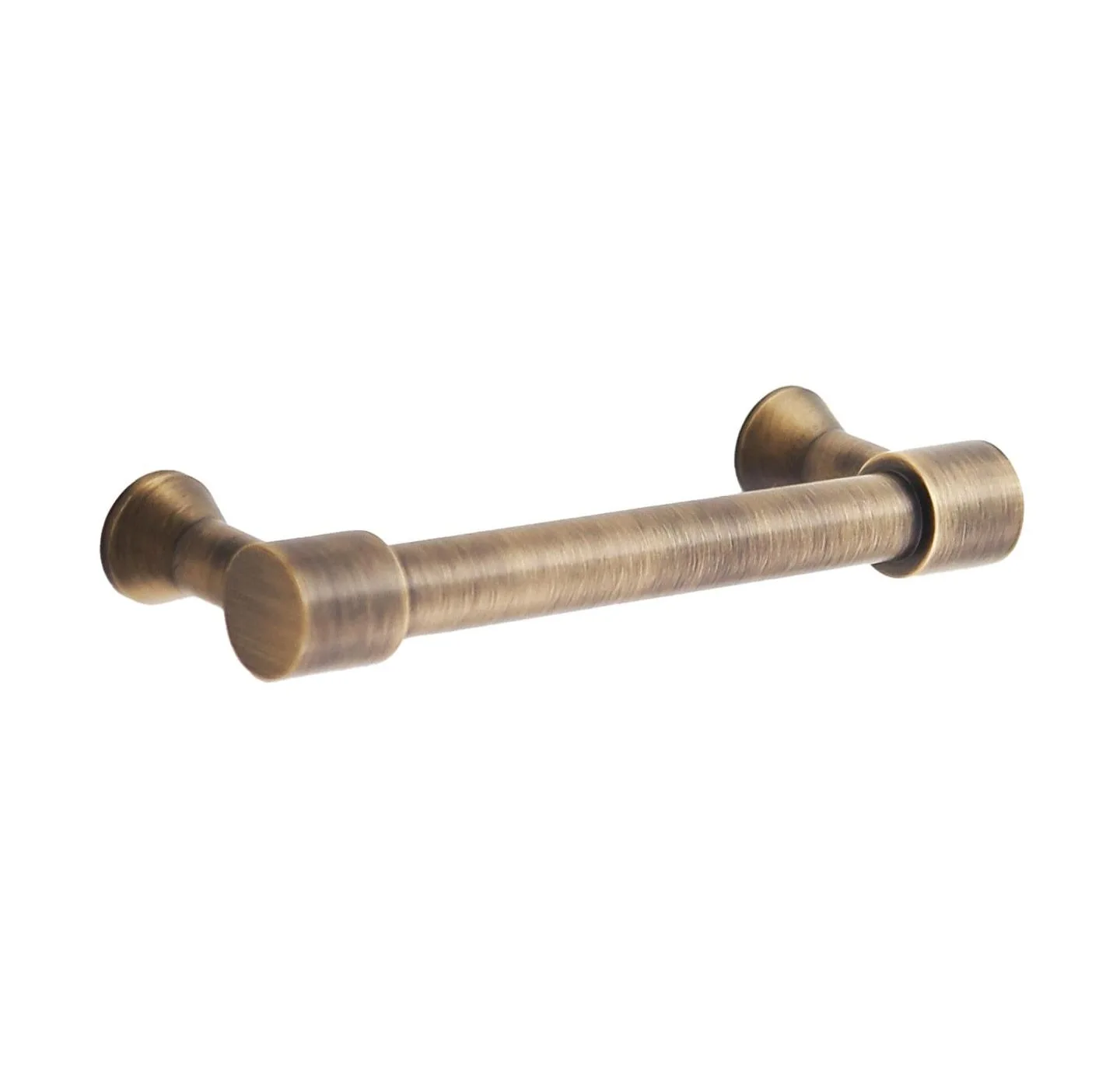 main sample image of Antique Brass Liberty 4 in Solid Brass Drawer Pull - Antique Brass
