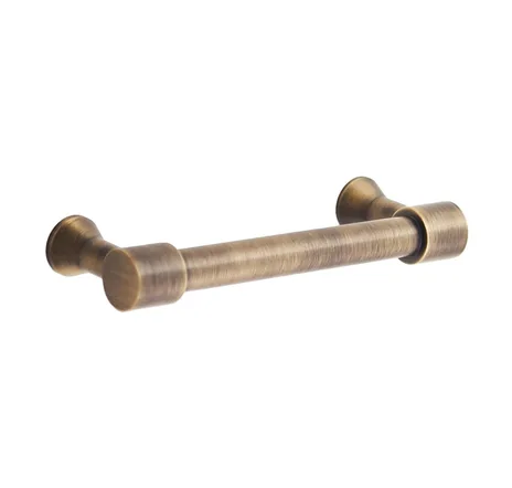 main sample image of Antique Brass Liberty 4 in Solid Brass Drawer Pull - Antique Brass