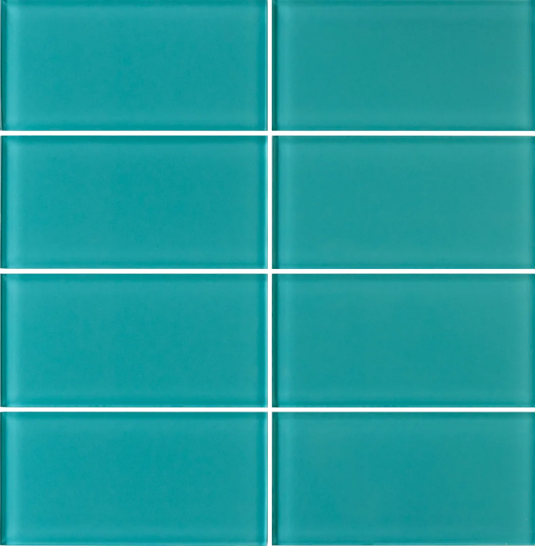 main sample image of Peacock Lush Glass Subway Tile