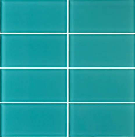main sample image of Peacock Lush Glass Subway Tile