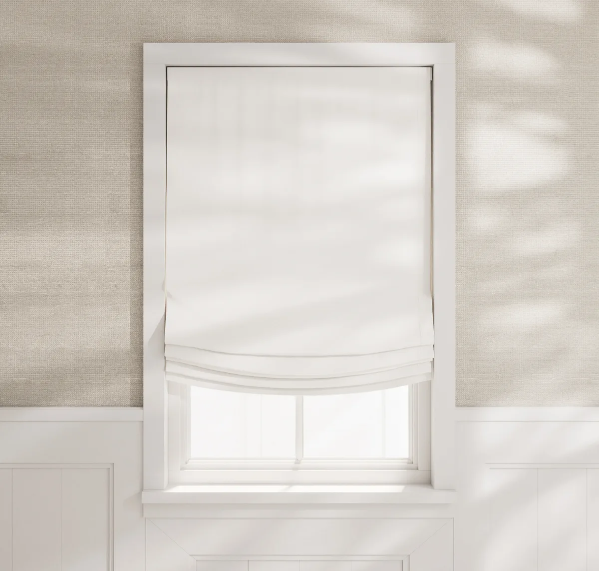 Relaxed Roman Shades - Denim