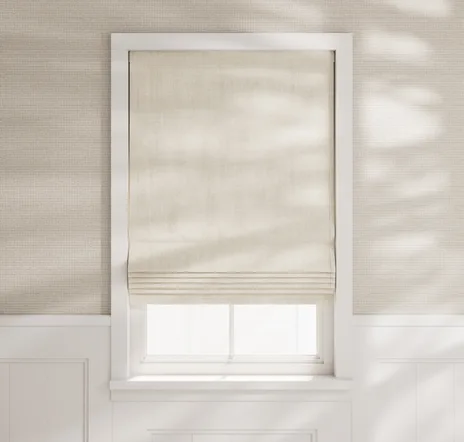 main sample image of Oat Cascade Roman Shades - Heathered Linen