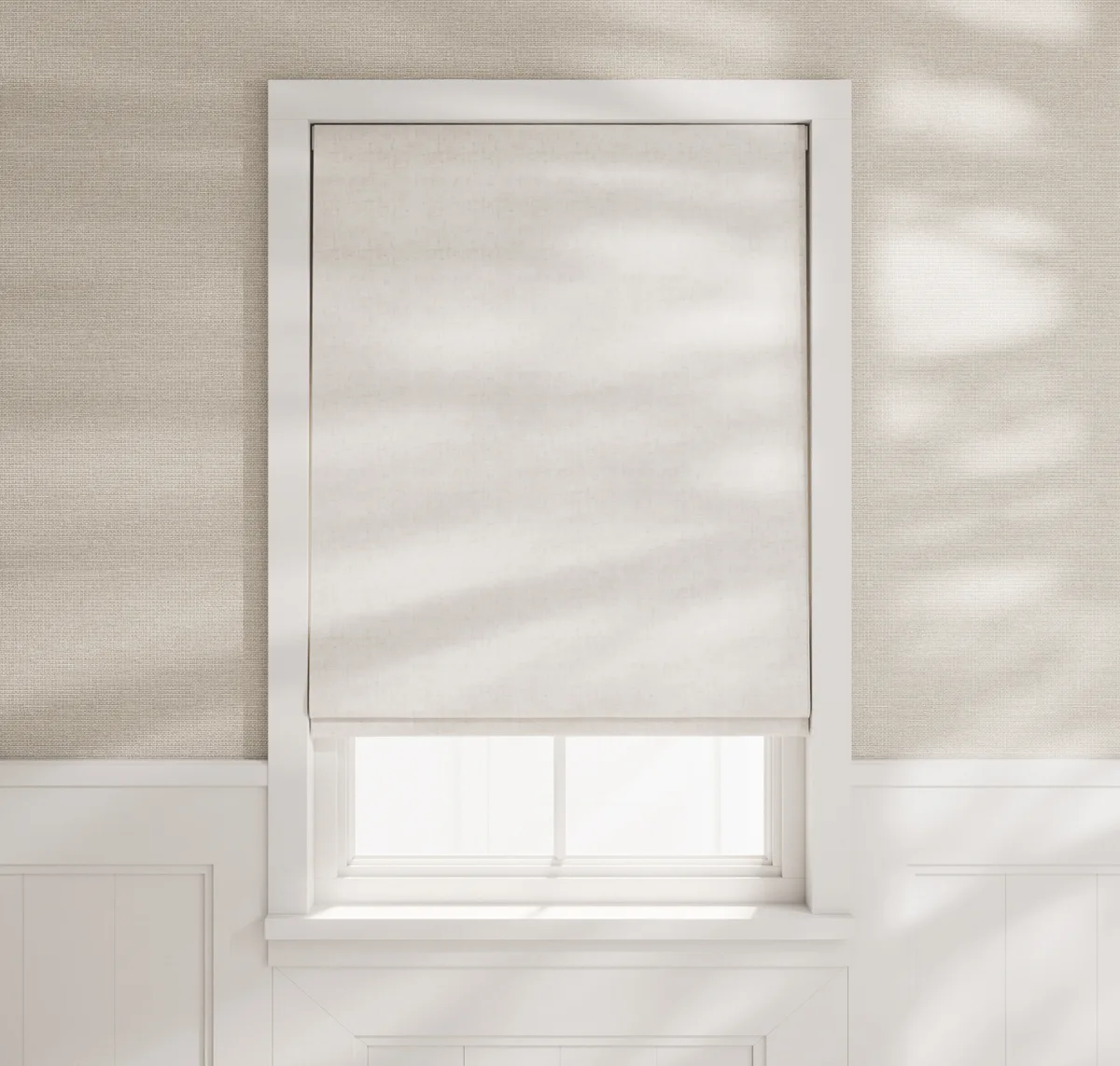 Flat Roman Shades - Luxe Sheer Linen