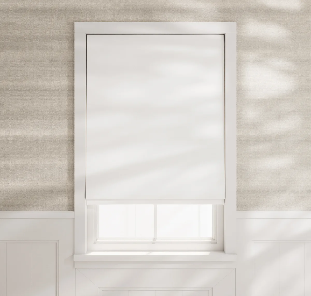 Flat Roman Shades - Luxe Sheer Linen