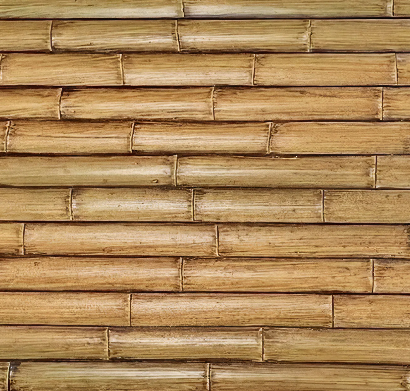 main sample image of Weathered Bamboo Large Faux Wall Panels-Interlock