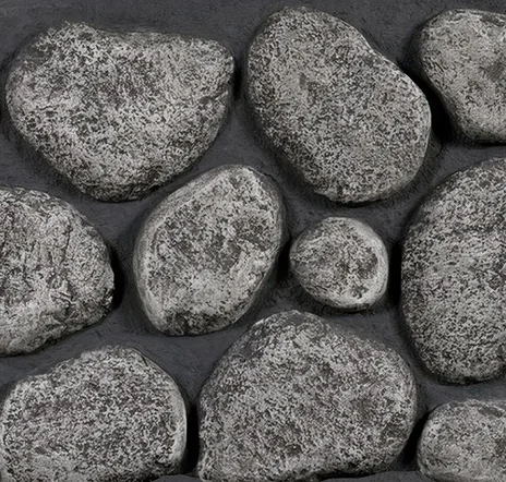 main sample image of Light Gray River Rock Giant Select Faux Wall Panels-Interlock