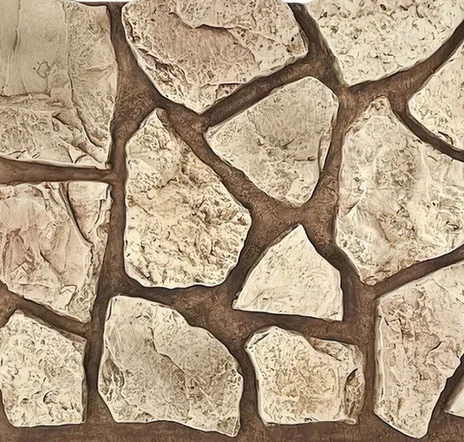 main sample image of Light Tan Rock Random Select Faux Wall Panels-Interlock