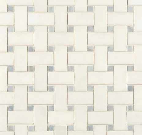 main sample image of White Blue Celeste Basketweave