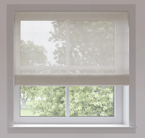 main sample image of Bone Sheers Flat Roman Shades - Sheers