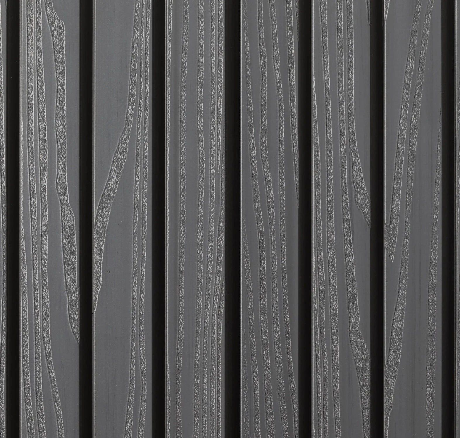 Gray Ridged Slats Plaank Gray Exterior Slat Panel | DesignShop