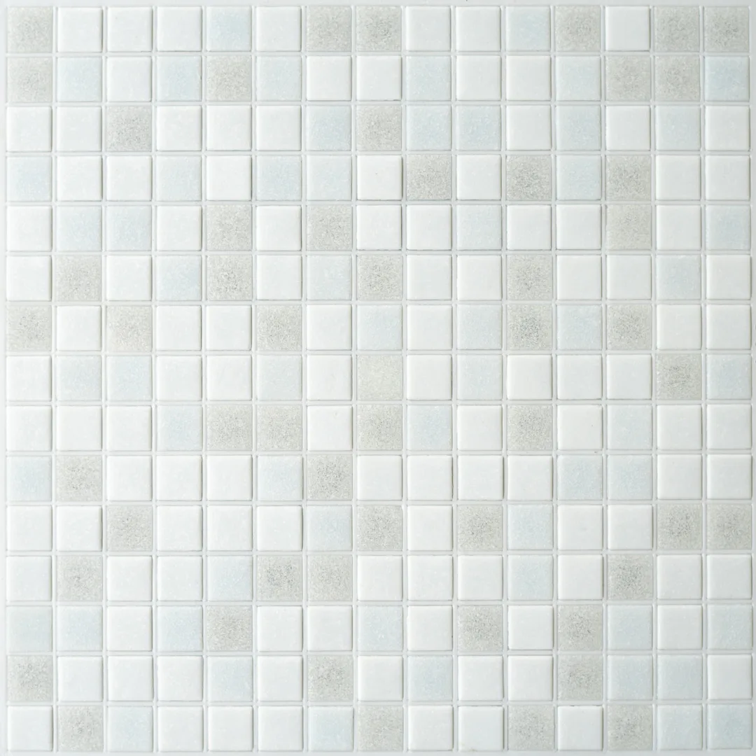 main sample image of White Linen Blend Brio Blend Glass Mosaic Tile