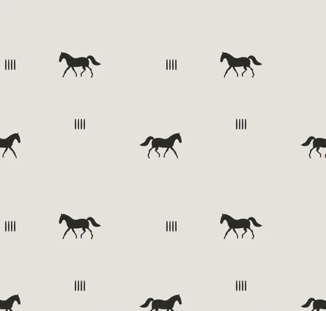main sample image of Off White Horses Silhouette Wallpaper