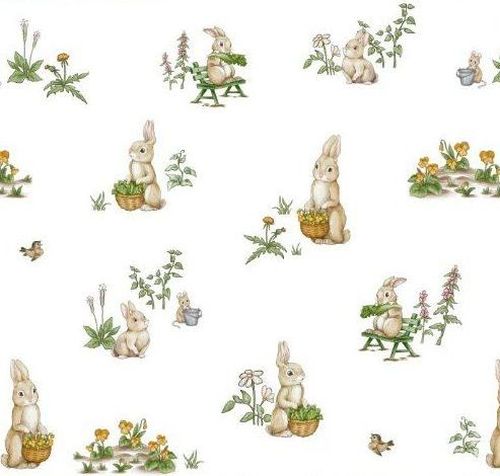 Rabbit Family Wallpaper | DesignShop