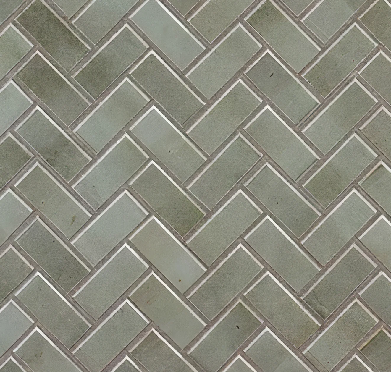 main sample image of Glossy Sea Salt Canyon Lake Herringbone Mosaic by Studio McGee
