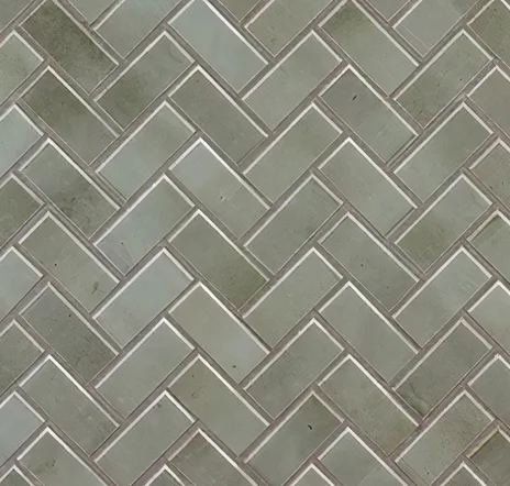 main sample image of Glossy Sea Salt Canyon Lake Herringbone Mosaic by Studio McGee